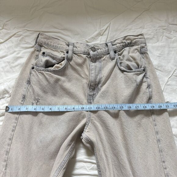 BDG Urban Outfitters Acid Wash Logan Buckle Barrel Baggy Jeans Womens W30 - Picture 8 of 13